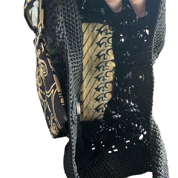 The Sak Oceana McClaren Recycled Black Tote w/detachable wristlet,NWT/Br… - Picture 6 of 11